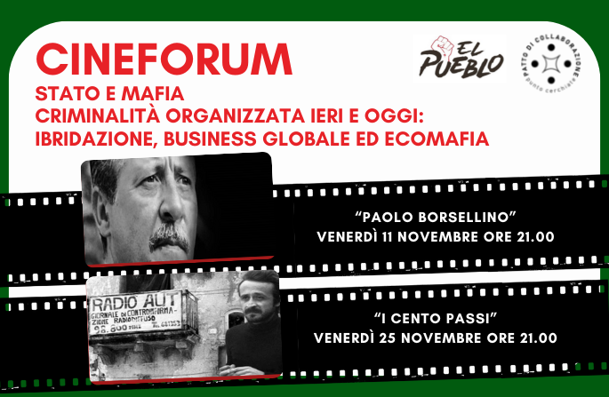 Cineforum a PuntoCerchiate sul tema legalità e mafia 