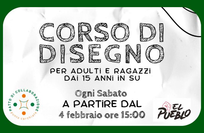 Corso di disegno per adulti e ragazzi a PuntoCerchiate 