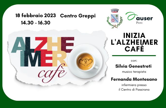 Alzheimer Cafè: primo incontro sabato 18 febbraio