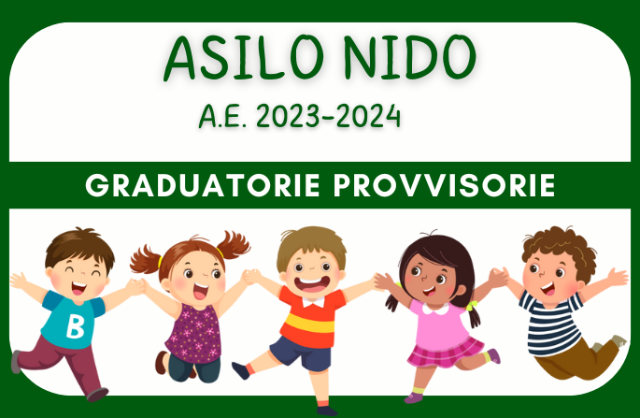 Asilo Nido - Approvazione graduatorie provvisorie a.s. 2023-2024
